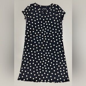 Art Class Black Dress with White Floral Pattern Size M 8